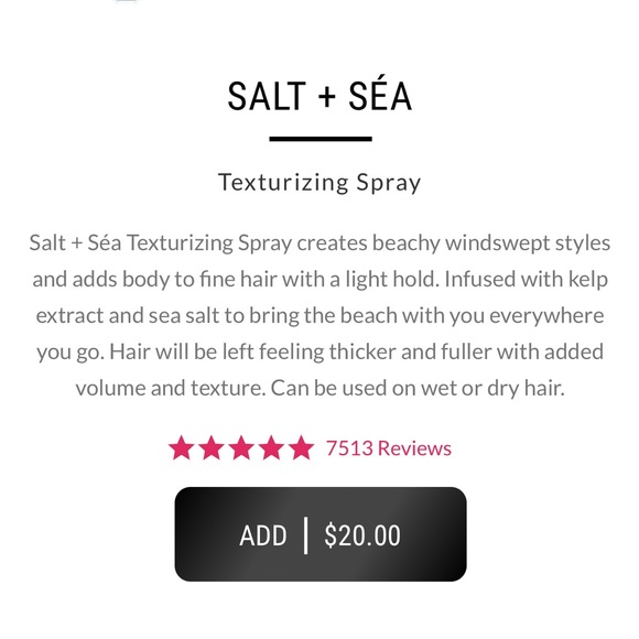 L’ange Other Lange Salt Sea Texturizing Spray Poshmark